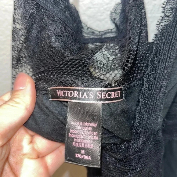 Victorias Secret Sleepwear Tanktop Black Lace - Picture 4 of 6